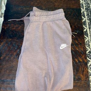 Purple/mauve Nike joggers